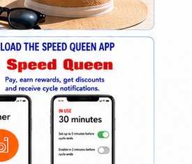 Speed Queen app download section